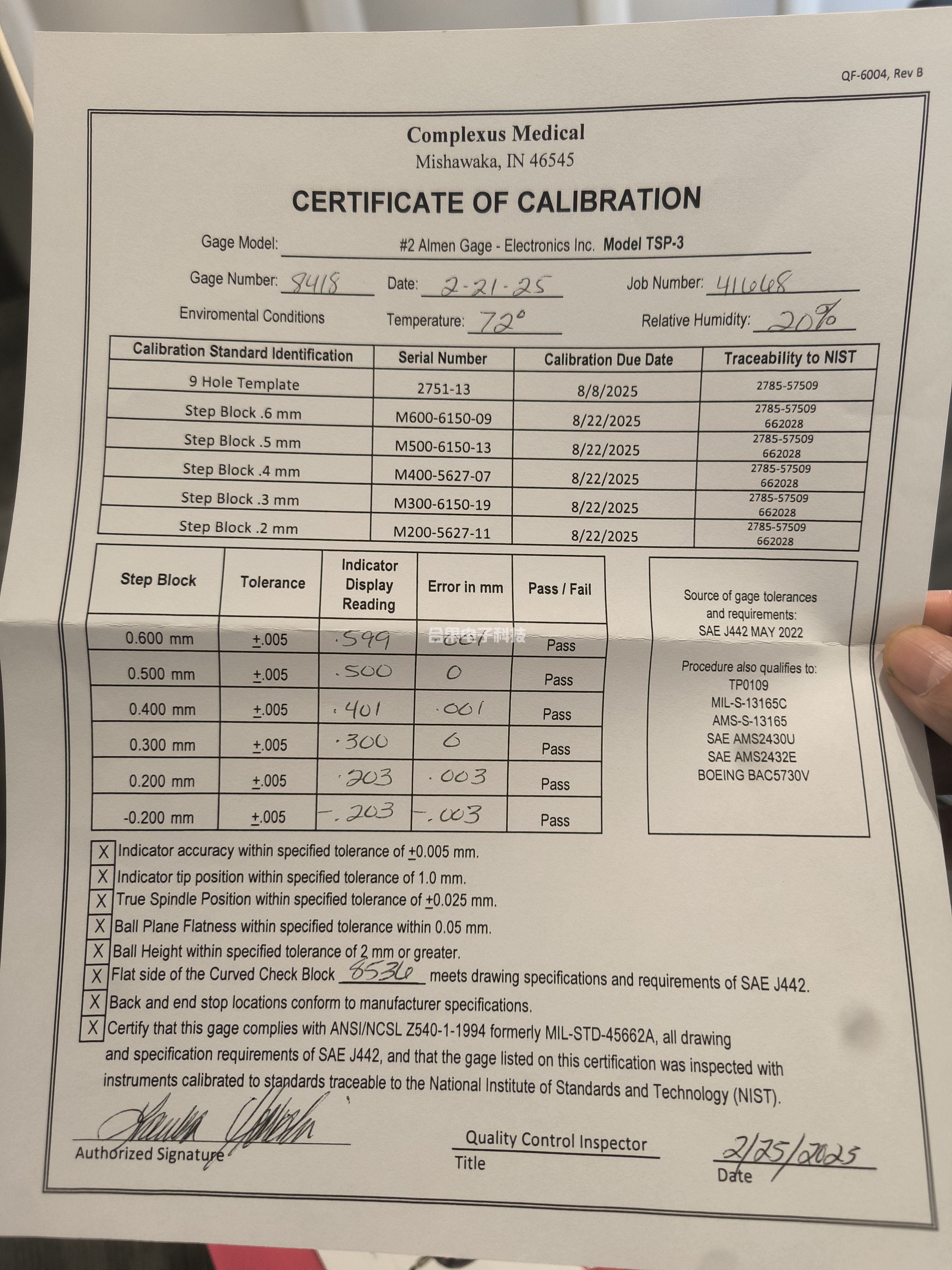 EI 弧高仪 TSP–3