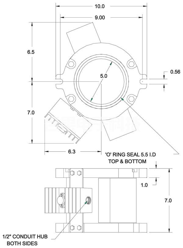 EI 流量阀阀体 100